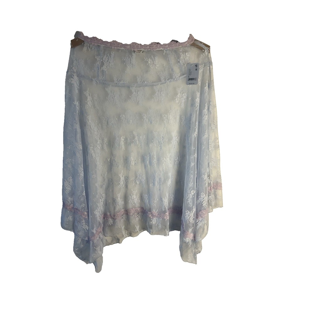 Free People Intimately Blue Tulle Skirt NWT Slip XS Ballet Core Angel Fairy